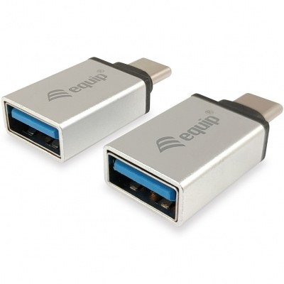 Adaptador USB-C Macho a USB 3.0 Hembra ( PACK 2 UDS) EQUIP REF. 133473