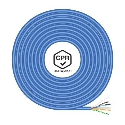 AISENS - CABLE DE RED RJ45 LSZH CPR Dca CAT.6 UTP AWG24, AZUL, 305M