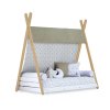 Cama cabaña Montessori madera 70x140 cm + nórdico Natura · Homy Life