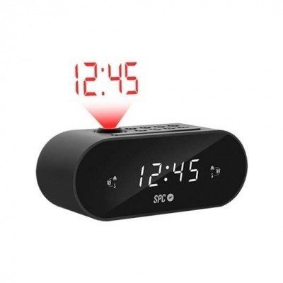 RADIO DESPERTADOR SPC FRODI MAX NEGRO PANTALLA LED/2XALARMA
