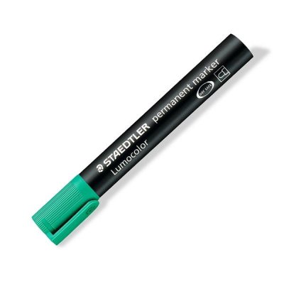 STAEDTLER Marcador permanente Lumocolor Marker - Punta conica - Trazo 2 mm - Color verde