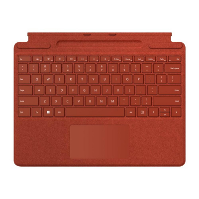Teclado microsoft surface pro type cover para surface pro8 rojo