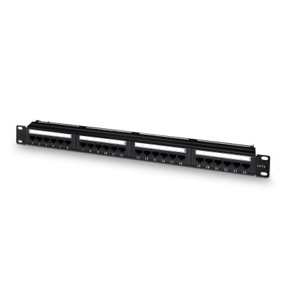 Aisens Panel De Parcheo De 24 Puertos Rj45 Cat.6 Utp 19 1U Dual Idc N
