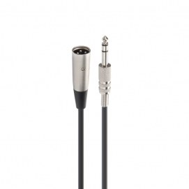 Cable de audio Jack TRS 6'3 mm a XLR macho Fonestar SM-672