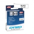 Cinta Dymo D1 12 mm x 7 m Negro/Blanco 45013