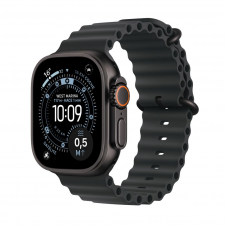 apple watch ultra 3 gps + cellular caja titanio negro 49mm correa ocean color de correa negra