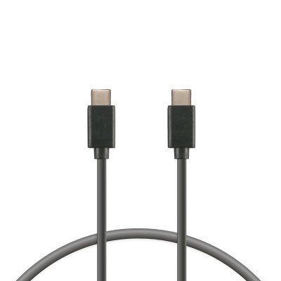 Cable de carga y datos USB-C a USB-C 12 W, USB 3.0, 1 m, Negro