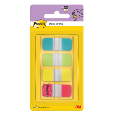 Post-It Index Dispensador con 40 Marcadores Reposicionables - Forma Rectangular - Colores Surtidos