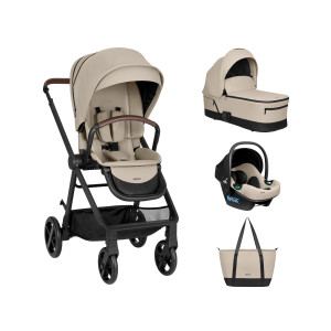 Carrito de bebé 3en1 con capazo Mia Beige 2026