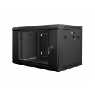 ARMARIO RACK LANBERG 6U 600X450X368 AUTO ENSAMBLADO 19 HASTA 60 KG NEGRO