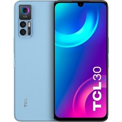 Smartphone TCL 30, Pantalla AMOLED FHD+ de 6,7'', 4 GB / 128 GB, Azul