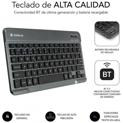 FUNDA CON TECLADO KEYTAB PRO BT SAMSUNG GALAXY TAB A9 +11