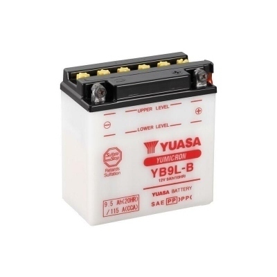 Yuasa battery YB9L-B Dry charged (sin electrolito) YB9L-B