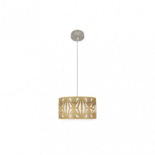 Colgante Katerina 1xe27 Niquel/madera Clara Regx30x30 cm
