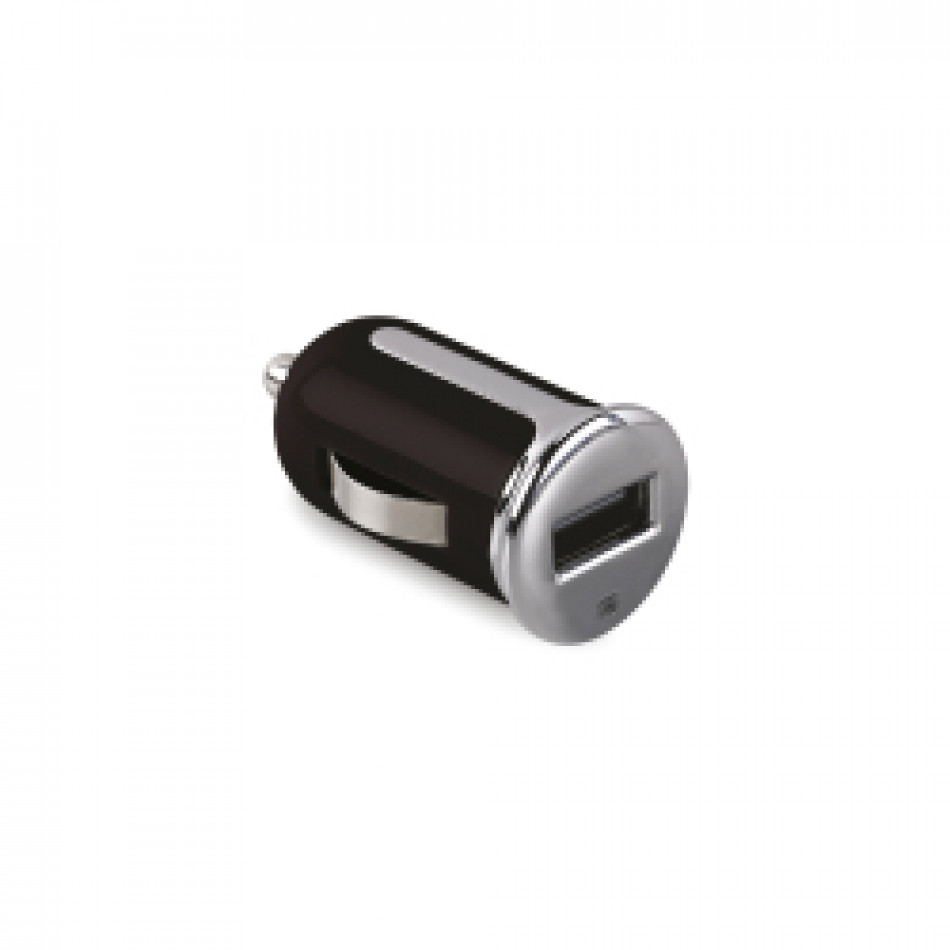 CARGADOR COCHE TURBO 1USB 2.4A BK