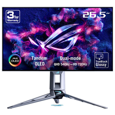 ROG Swift OLED PG27AQWP-W pantalla para PC 67,3 cm (26.5) 2560 x 1440 Pixeles Quad HD LCD Plata