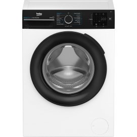 Lavadora Beko BM3WFU3721W, 7kg, 1200rpm, clase A, 44 kWh/100 ciclos, 74dB, 15 programas, EnergySpin, SteamCure, StainExpert, blanco y negro
