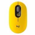 Logitech POP - Ratón - emoji personalizado - óptico - 4 botones - inalámbrico - Bluetooth 5.1 LE - amarillo