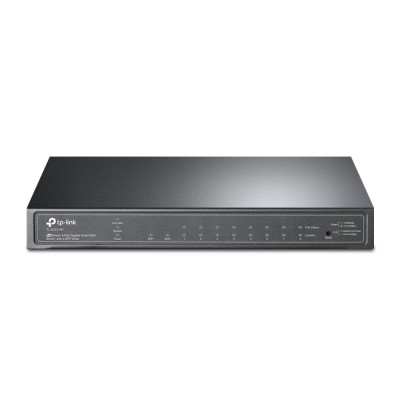 TP-Link TL-SG2210P - Switch - managed - 8 x 10/100/1000 + 2 x SFP - Desktop - PoE