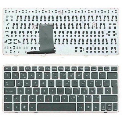 Teclado compatible para portátil HP Elitebook 2560p / 2570p / Español / Marco Plata