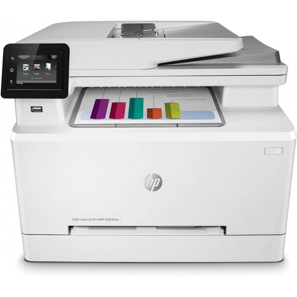 Multifunción Láser Color HP Láserjet Pro M283FDW WiFi/ Fax/ Dúplex/ Blanca