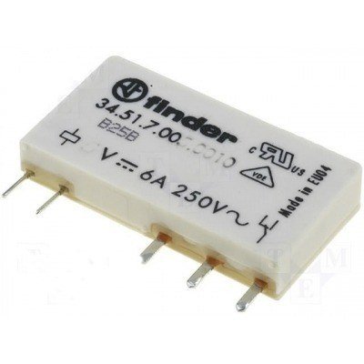 RELE FINDER 60Vdc 1Cto Conmutado 6A/250Vac 34517006.0010