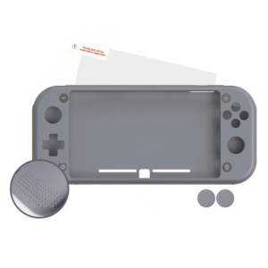 Funda NUWA Switch gris silicona antid+ 2 grips fil