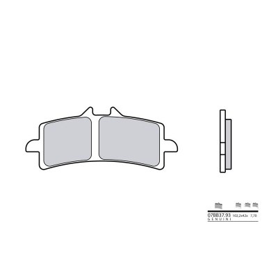 Pastillas de freno sinterizadas Brembo 07BB37LA 07BB37LA