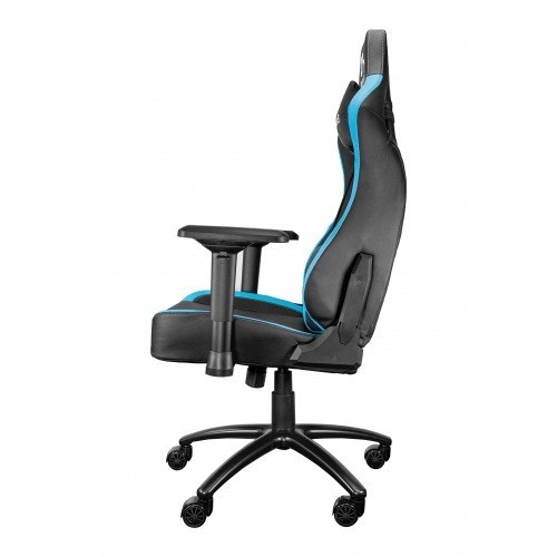 Talius silla Vulture gaming negra/azul butterfly, base nylon, ruedas nylon, 4D