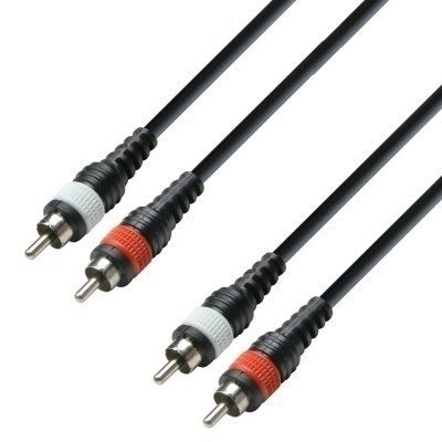 Cable 2xRCA macho a 2xRCA macho 3m ADAM K3M