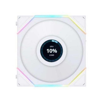 Ventilador cpu lian li unifan tl lcd reverse argb 140mm white