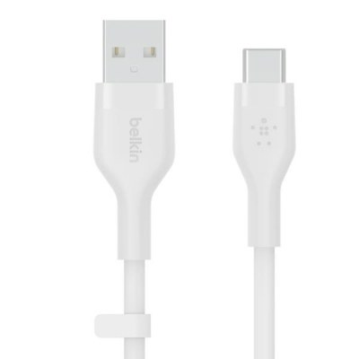 USB-A TO USB-C_SILICON 2M WHITE