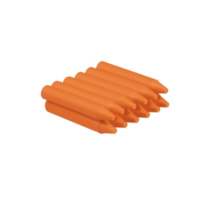 Jovi Estuche de 12 Ceras - No Manchan - No Huelen - Resistentes - Deslizan Bien - Faciles de Afilar - Desarrollan Motricidad Fina - Color Naranja