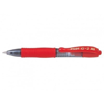 Pilot Boligrafo de Gel G2 Pixie XS Retractil - Punta de Bola Redonda 0.7mm - Trazo 0.32mm - Grip Ergonomico - Color Rojo