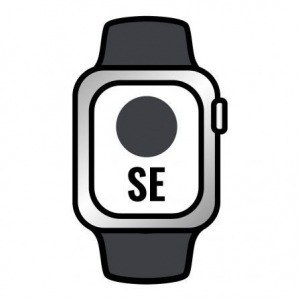 Apple Watch SE/ Gps/ Cellular/ 40 mm/ Caja de Aluminio en Gris Espacial/ Correa Deportiva Negro Medianoche