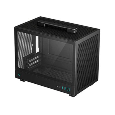 Caja ordenador gaming deepcool ch160 mitx cristal templado negro