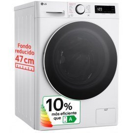 LG – Lavadora LG 9 kg./ 1200 rpm, inteligente artificial, Vapor – F2WR5S09A0W.