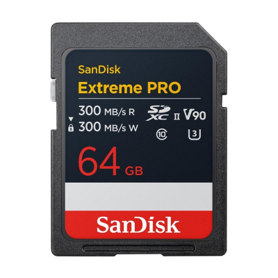 Tarjeta memoria secure digital sdxc 64gb sandisk extreme pro v90 clase 10 uhs - ii u3