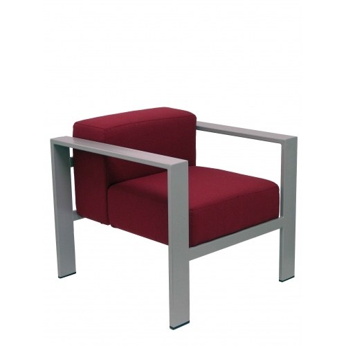Sillón de espera Lázaro bali granate