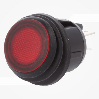 ROCKER DPST Pos 2 ON-OFF 20A/12VCC rojo IP65 R13-244-DC 50mΩ