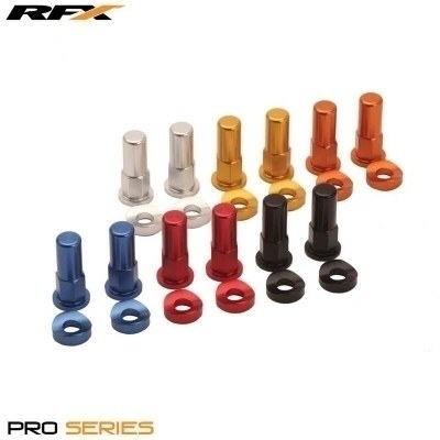 Tuercas y arandelas de bloqueo de llanta RFX Pro (naranja), 2 unidades FXRL9000099OR