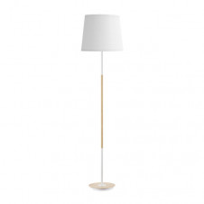 Pie Salon Alondra 1xe27 Blanco-haya/blanco 168x40x40cm