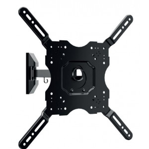 Soporte TV orientable de pared Vivanco VVTVOR55INCH35KG, hasta 65 pulgadas, 35 kg, 1 brazo, VESA 400x400 mm, orient. ±90°, incl. +5°/-15°, negro