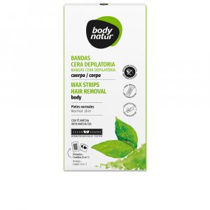 BANDAS cera depilatoria cuerpo té matcha 16 u