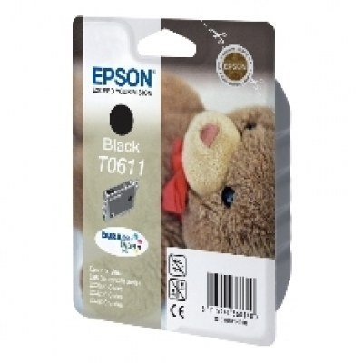 Cartucho tinta epson t061140 negro 8ml color stylus d68 - 88 - d88+ - dx3800 - 4200 - 4800 - osito de peluche