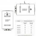 Termo eléctrico Infiniton CAB3HV100T, 92 litros, 2000 W, multiposición, clase C, blanco - imagen 5