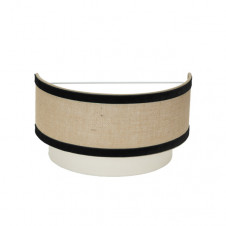 Aplique Cornalina 1xe27 Beis/negro 17,5x30x16cm