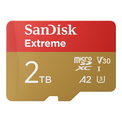 Tarjeta memoria micro secure digital 2tb sandisk extreme clase 10 uhs - i u3 + adaptador