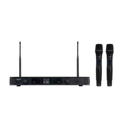 Microfono inalambrico doble uhf fonestar sonair - pro - 2m
