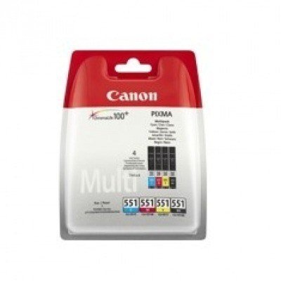 Multipack canon cli - 551 c - m - a - bk + papel foto